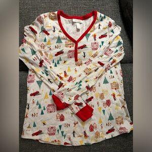 Lauren Conrad size M women’s pajamas - holiday village decor - worn once!